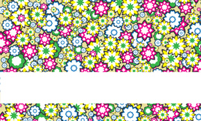 Abstract cartoonized flowers